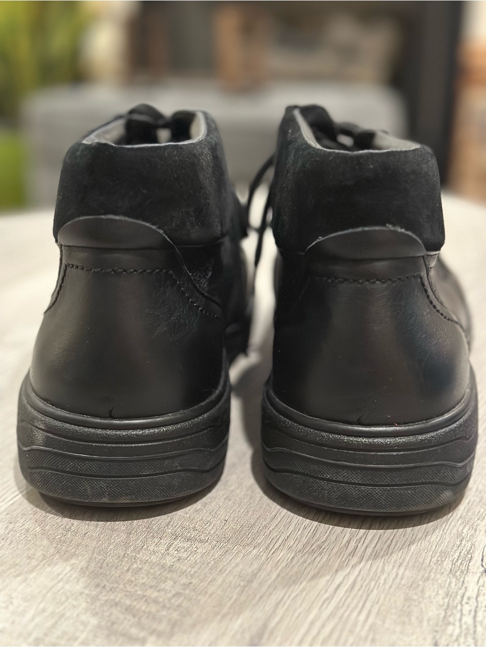 Mephisto Darwin Air-Jet Black Leather Chukka Boots Men’s 9.5 - Picture 8 of 11